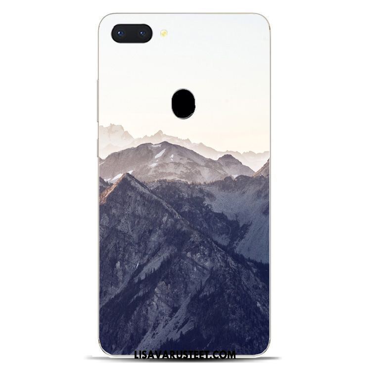 Oppo R15 Kuoret Rakastunut Sininen Pehmeä Neste Suojaus Silikoni Verkossa