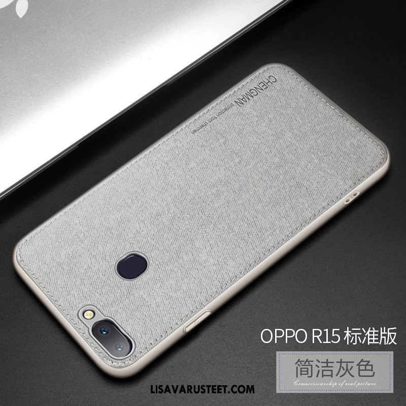 Oppo R15 Kuoret Tuki Kotelo Tähti Pesty Suede Uusi Netistä