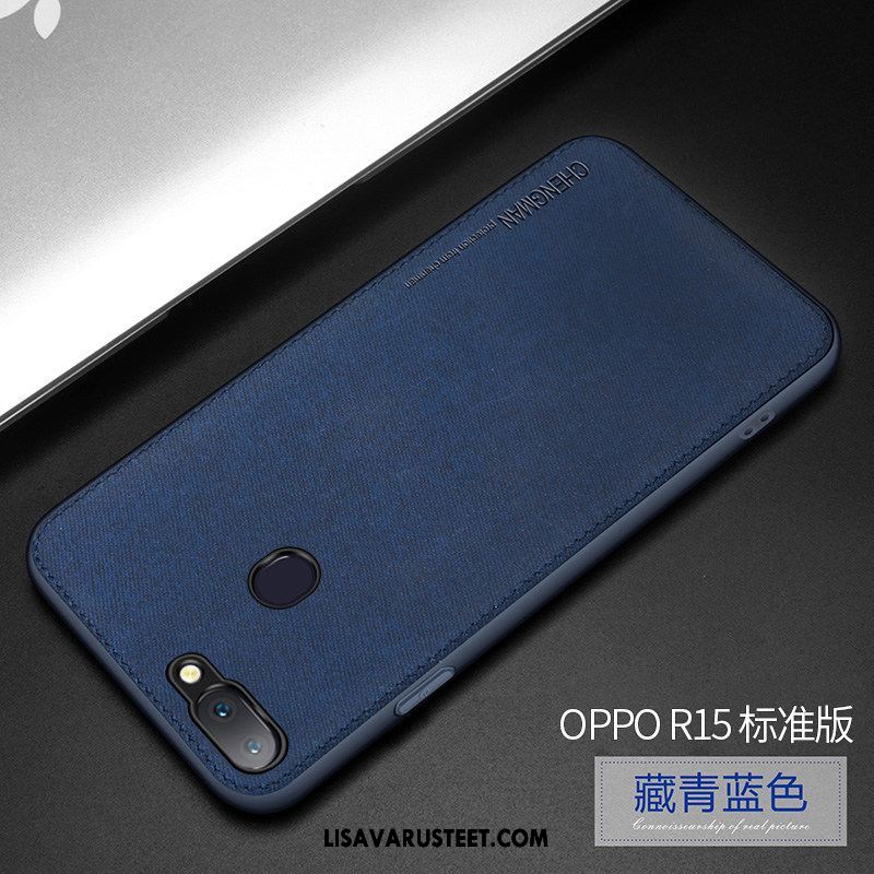 Oppo R15 Kuoret Tuki Kotelo Tähti Pesty Suede Uusi Netistä