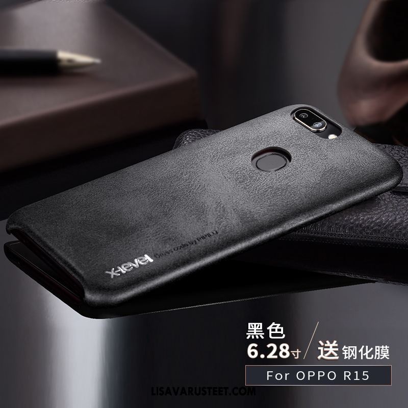 Oppo R15 Kuoret Ultra Luova Nahkakotelo Suojaus Kuori Osta