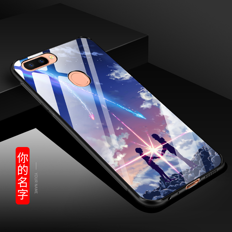 Oppo R15 Pro Kuoret Musta Puhelimen Silikoni Kotelo Lasi Kuori Osta