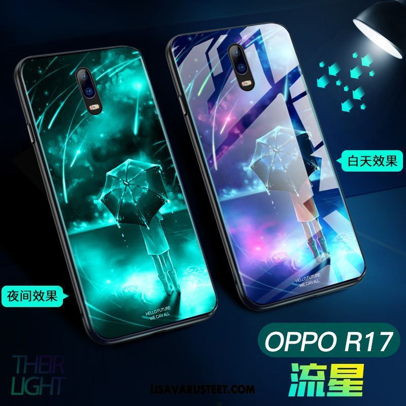 Oppo R17 Kuoret Musta Murtumaton Trendi Net Red Kuori Halvat