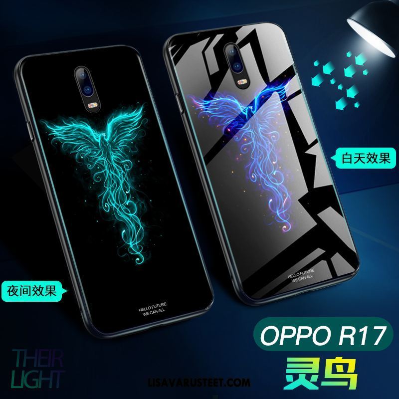 Oppo R17 Kuoret Musta Murtumaton Trendi Net Red Kuori Halvat