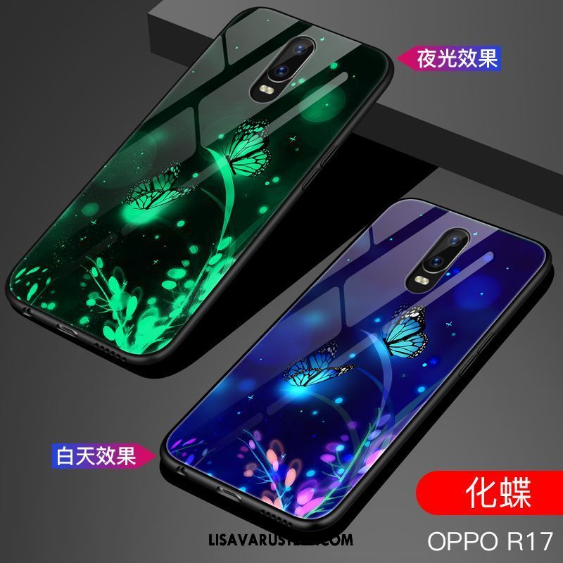 Oppo R17 Kuoret Net Red Violetti Lasi Kuori Puhelimen Osta