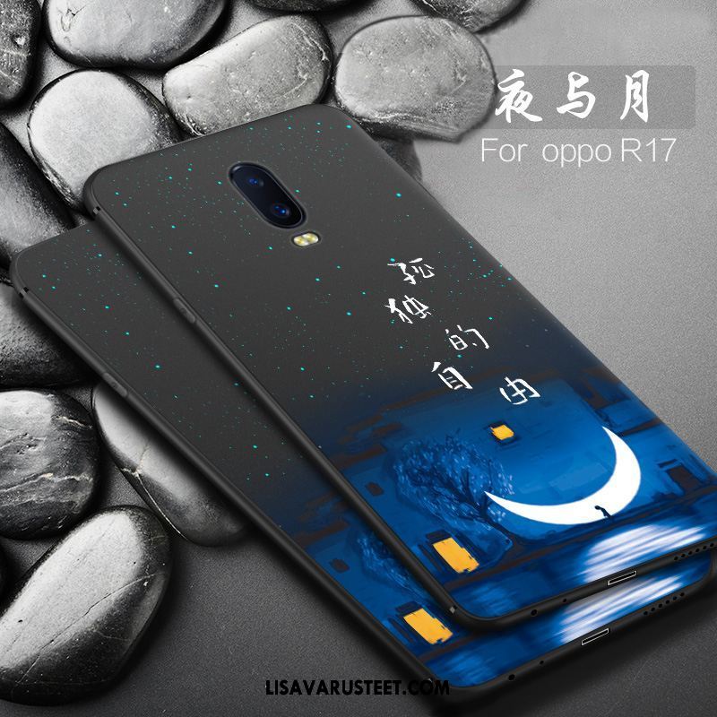 Oppo R17 Kuoret Pesty Suede Kuori Trendi Musta Pehmeä Neste Myynti