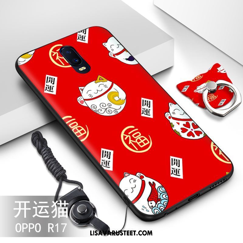 Oppo R17 Kuoret Puhelimen Net Red Kotelo All Inclusive Ohut Halvat