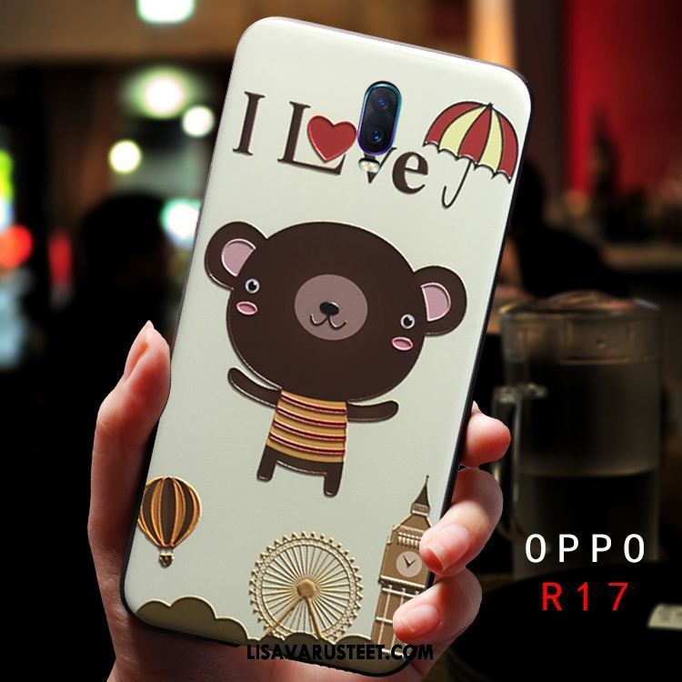 Oppo R17 Kuoret Silikoni Kuori Ihana Kustannukset Pesty Suede Myynti