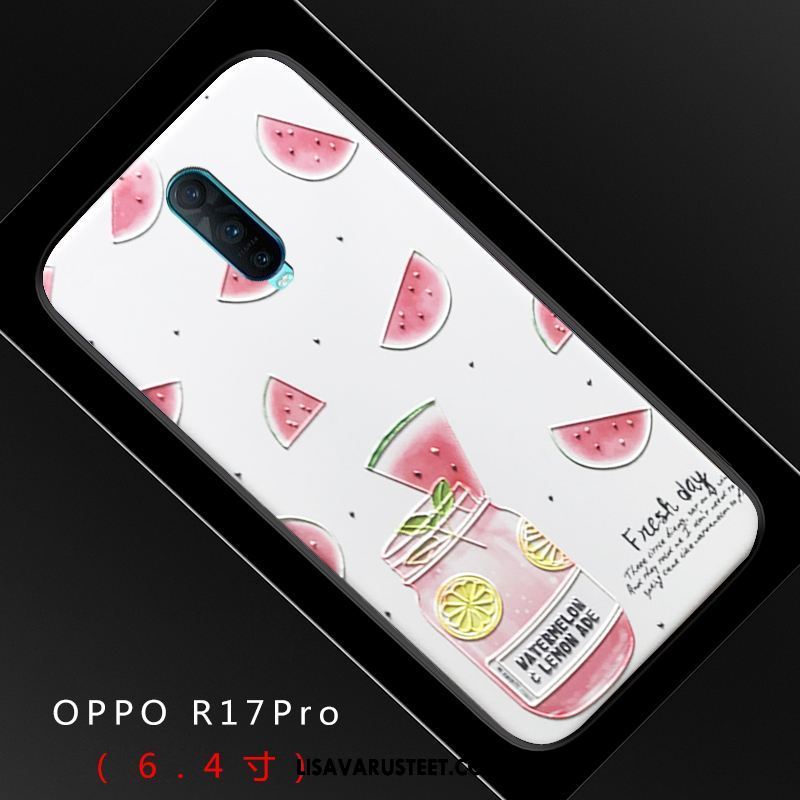 Oppo R17 Pro Kuoret Kuori Ihana Kova Silikoni Pesty Suede Verkossa