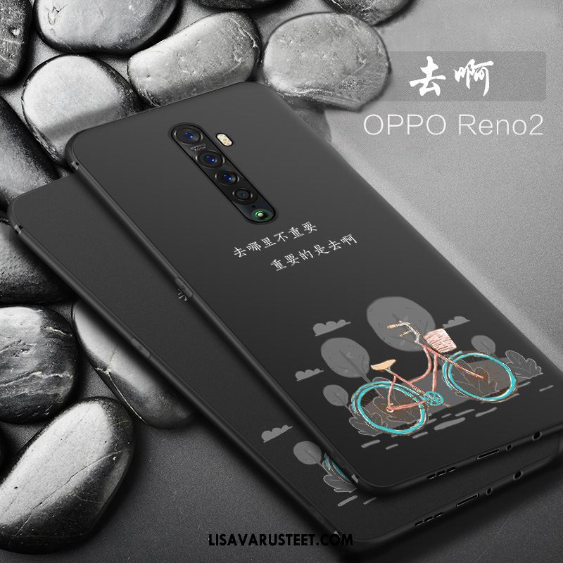 Oppo Reno 2 Kuoret All Inclusive Suojaus Pehmeä Neste Pesty Suede Murtumaton Myynti