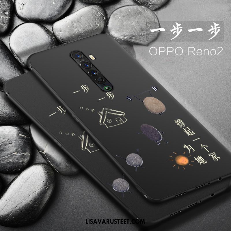 Oppo Reno 2 Kuoret All Inclusive Suojaus Pehmeä Neste Pesty Suede Murtumaton Myynti