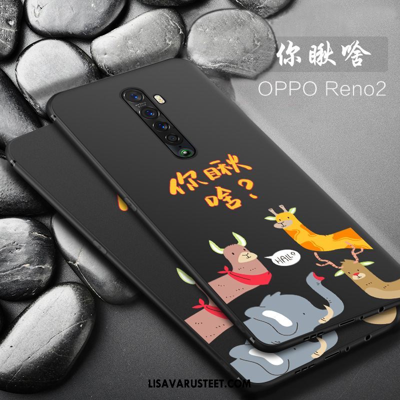 Oppo Reno 2 Kuoret All Inclusive Suojaus Pehmeä Neste Pesty Suede Murtumaton Myynti