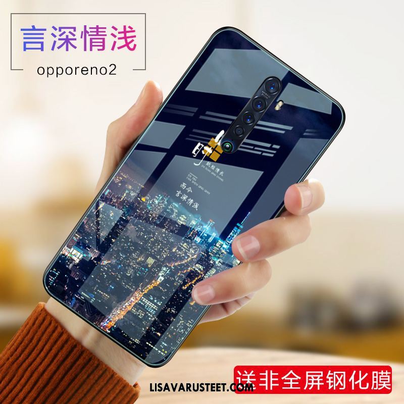 Oppo Reno 2 Kuoret Net Red Suojaus Karkaisu Silikoni Trendi Alennus