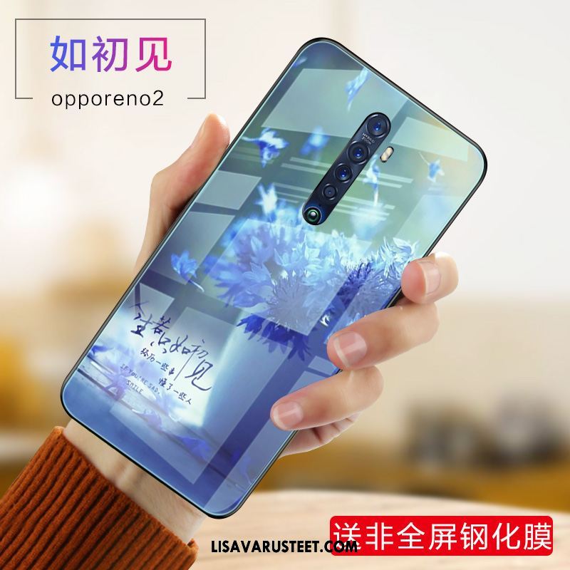 Oppo Reno 2 Kuoret Net Red Suojaus Karkaisu Silikoni Trendi Alennus