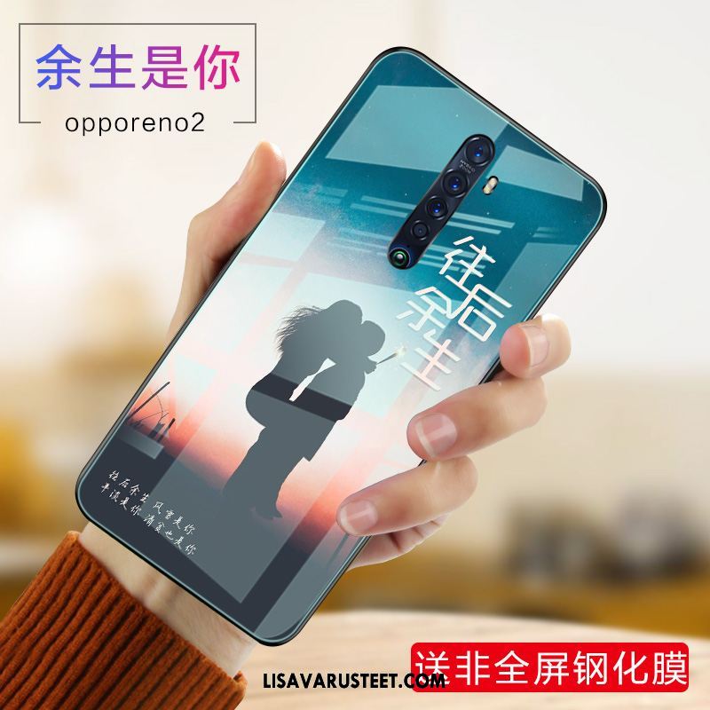 Oppo Reno 2 Kuoret Net Red Suojaus Karkaisu Silikoni Trendi Alennus