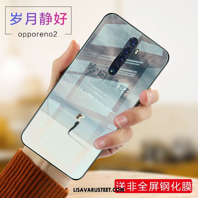 Oppo Reno 2 Kuoret Net Red Suojaus Karkaisu Silikoni Trendi Alennus