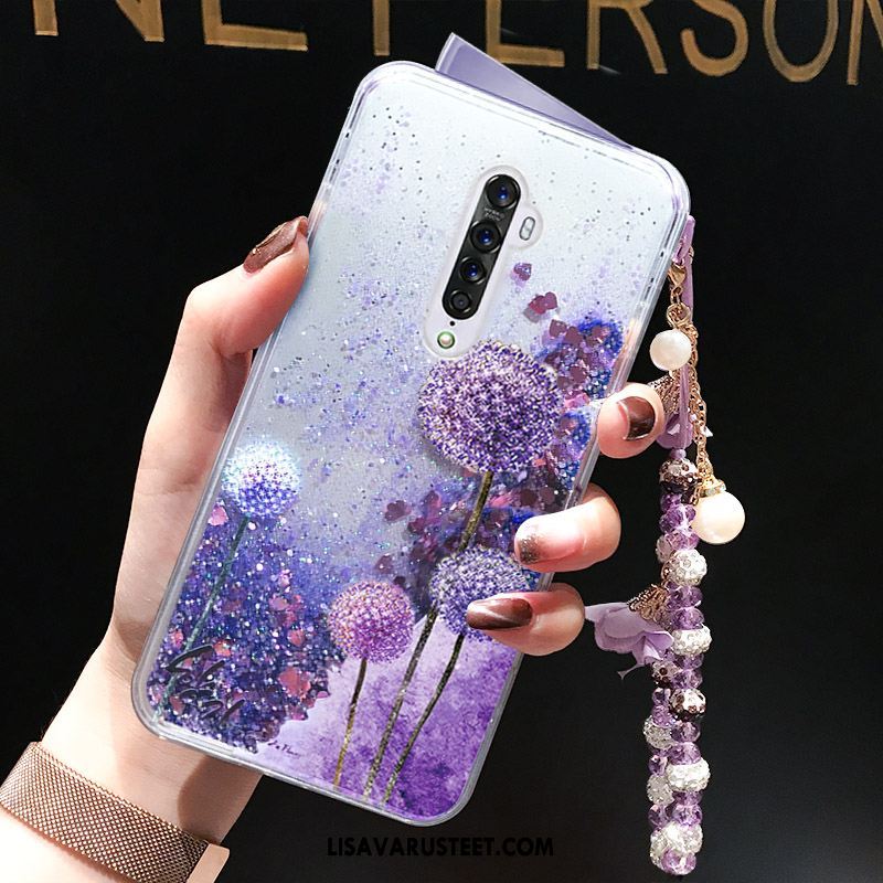 Oppo Reno 2 Kuoret Pehmeä Neste Perhonen Violetti Kukka Kuori Halvat