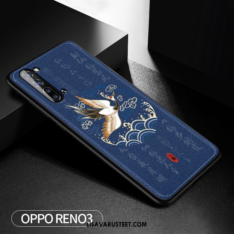 Oppo Reno 3 Kuoret Kuori Persoonallisuus Vuosikerta Sininen Nosturi Verkossa