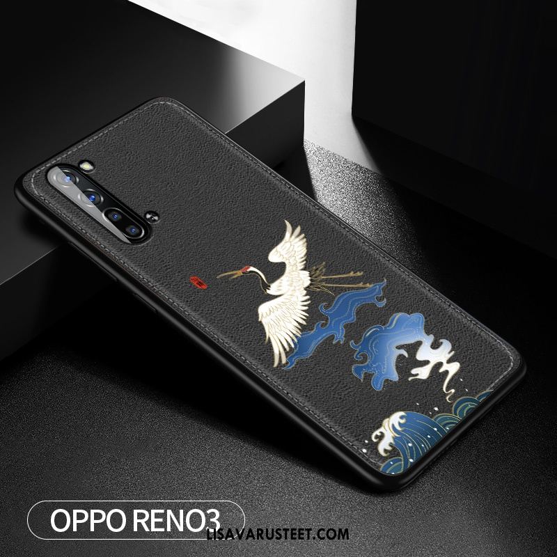 Oppo Reno 3 Kuoret Kuori Persoonallisuus Vuosikerta Sininen Nosturi Verkossa