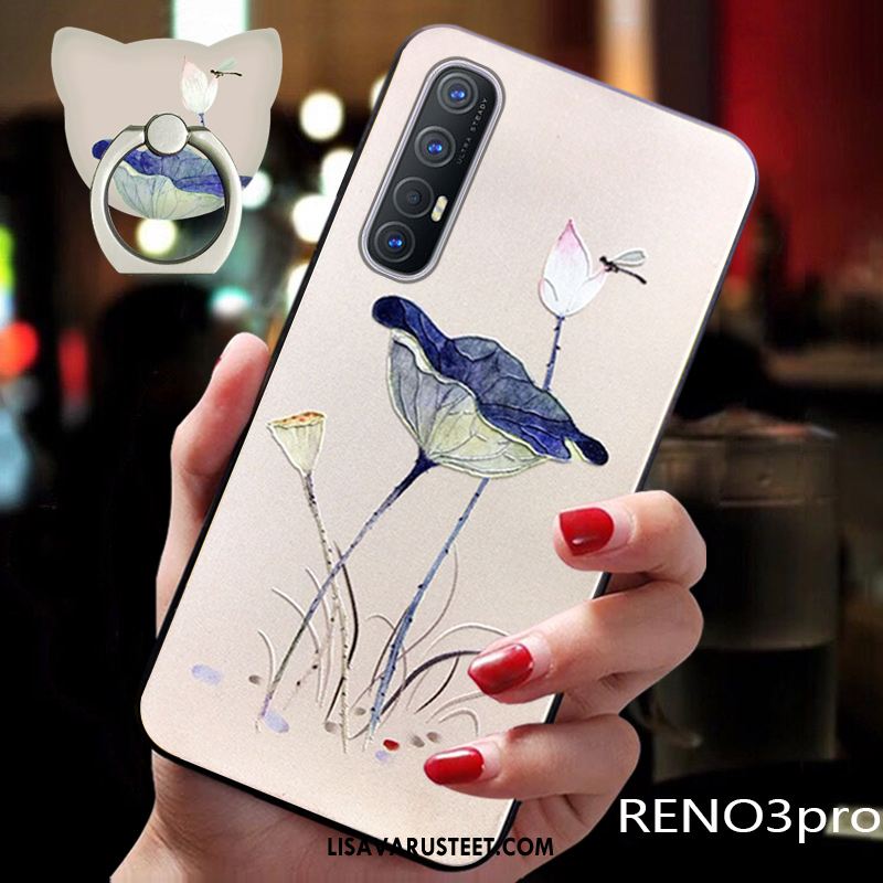 Oppo Reno 3 Pro Kuoret Tide-brändi Luova Pesty Suede Pehmeä Neste Tuuli Verkossa