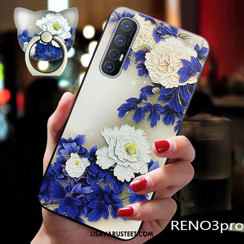 Oppo Reno 3 Pro Kuoret Tide-brändi Luova Pesty Suede Pehmeä Neste Tuuli Verkossa