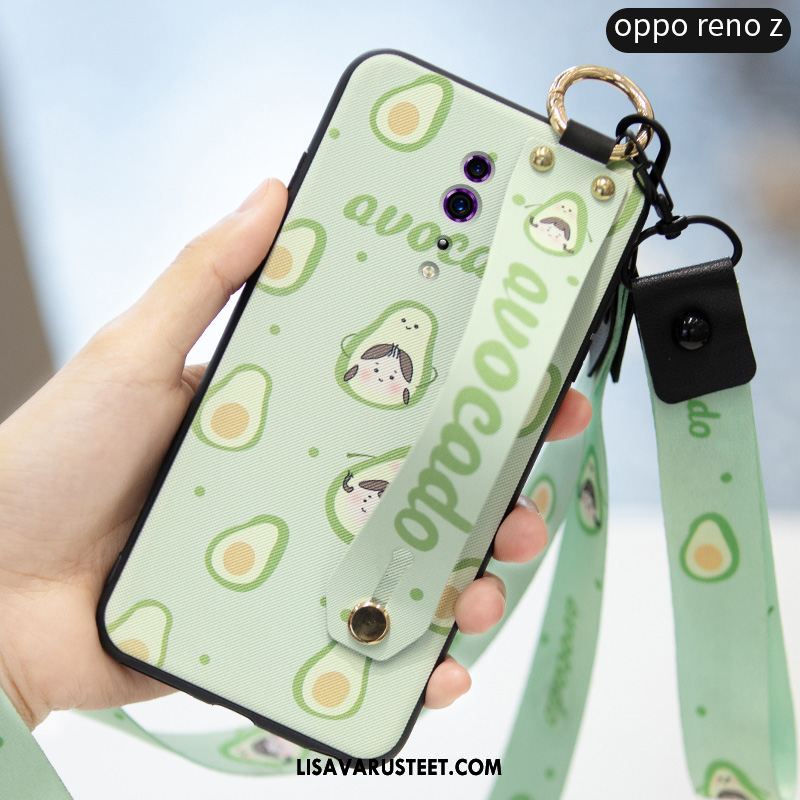 Oppo Reno Z Kuoret Pitkä Pehmeä Neste Pesty Suede Murtumaton Punainen Halpa