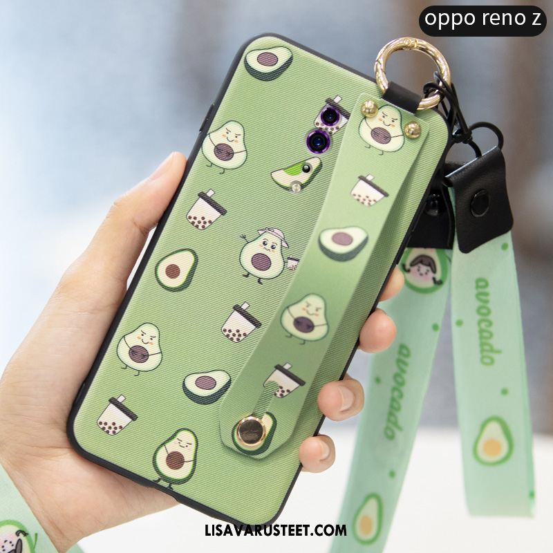 Oppo Reno Z Kuoret Pitkä Pehmeä Neste Pesty Suede Murtumaton Punainen Halpa