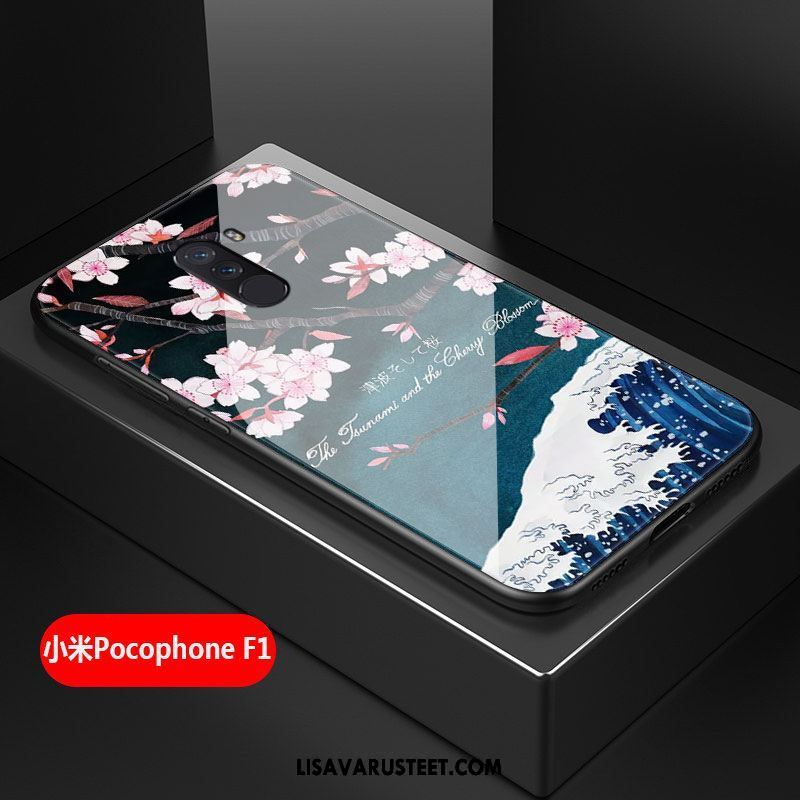 Pocophone F1 Kuoret Kukka All Inclusive Kotelo Taide Suojaus Tarjous