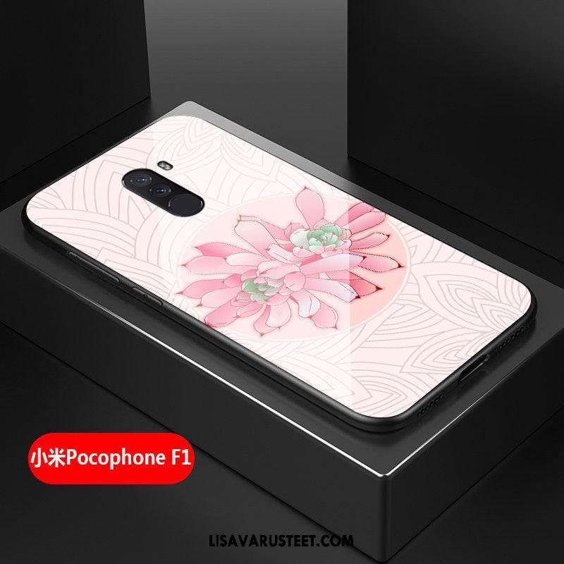 Pocophone F1 Kuoret Kukka All Inclusive Kotelo Taide Suojaus Tarjous