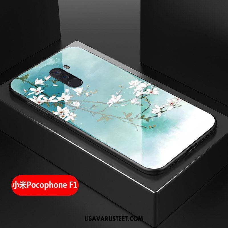 Pocophone F1 Kuoret Kukka All Inclusive Kotelo Taide Suojaus Tarjous