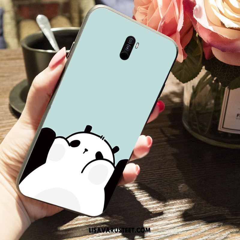 Pocophone F1 Kuoret Pesty Suede All Inclusive Puhelimen Murtumaton Keltainen Halvat