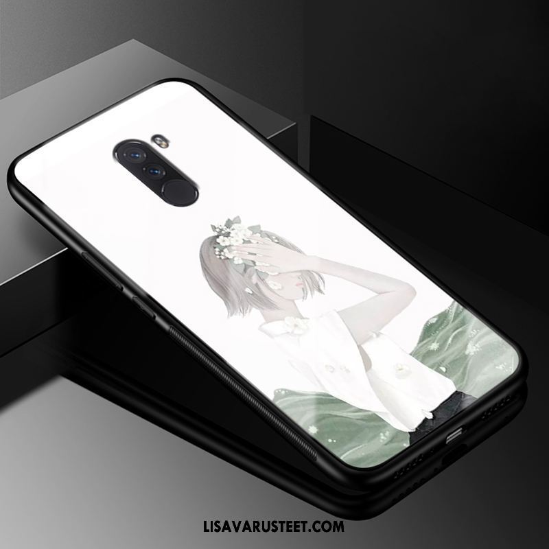 Pocophone F1 Kuoret Silikoni Kotelo Lasi Pieni Suojaus Alennus