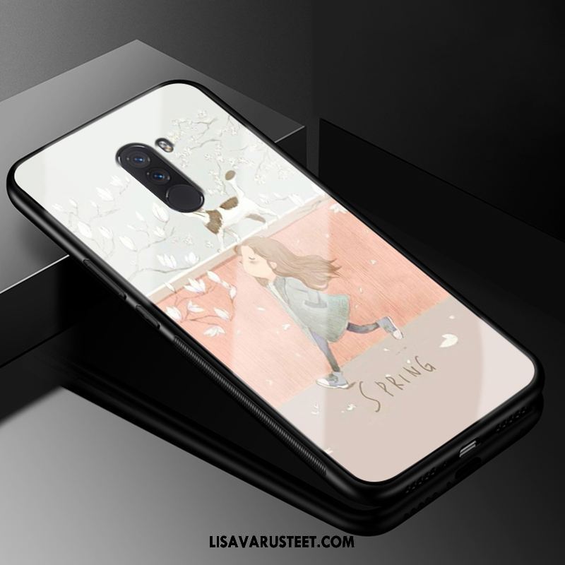 Pocophone F1 Kuoret Silikoni Kotelo Lasi Pieni Suojaus Alennus