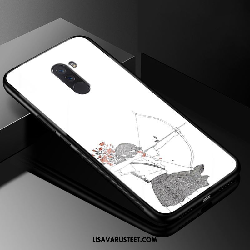 Pocophone F1 Kuoret Silikoni Kotelo Lasi Pieni Suojaus Alennus