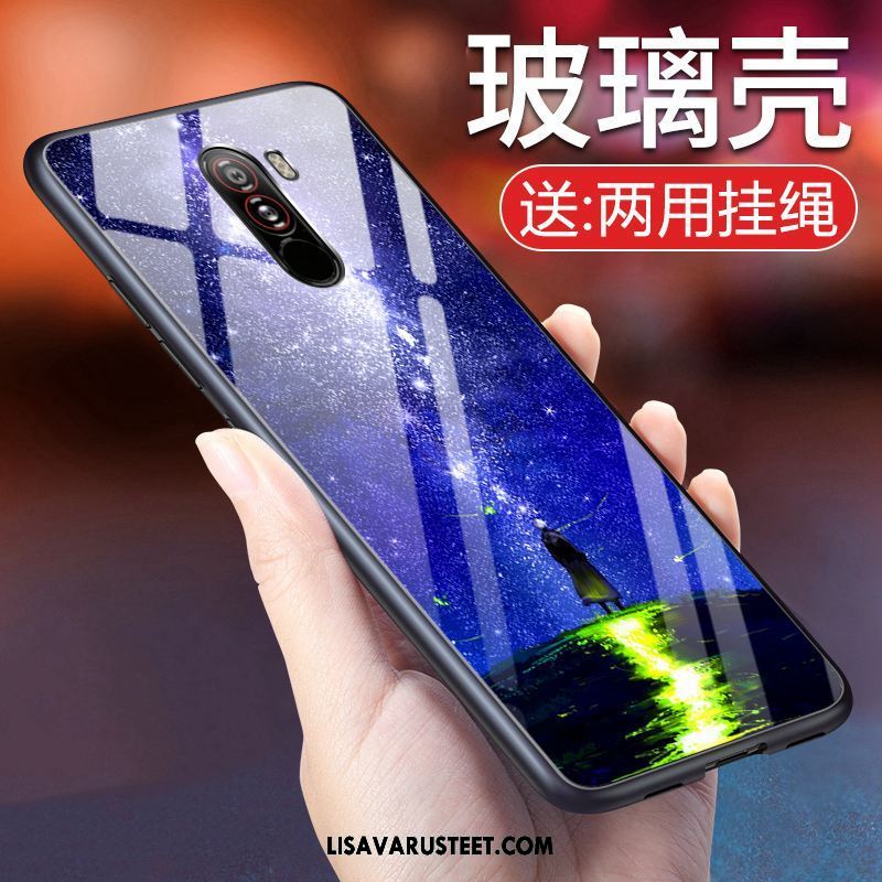 Pocophone F1 Kuoret Sininen Puhelimen Kuori Murtumaton Vaalean Myynti