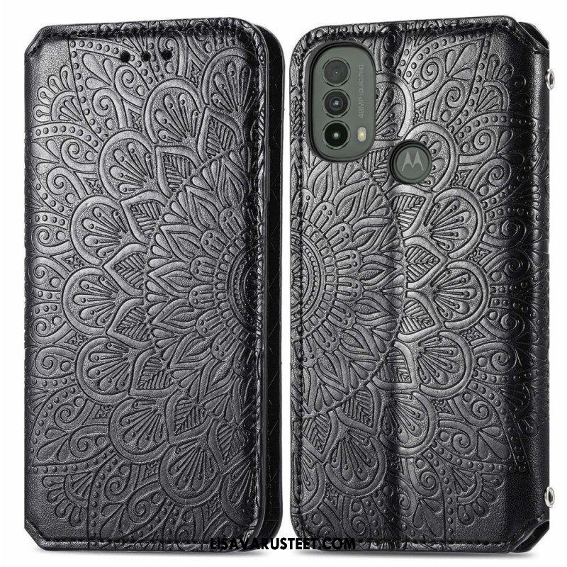 Puhelinkuoret Moto E40 / E30 / E20 Kotelot Flip Mandala