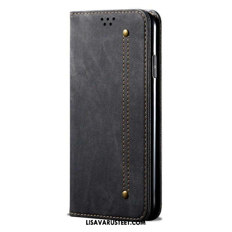 Puhelinkuoret Oppo A16 / A16s Kotelot Flip Denim Kangas