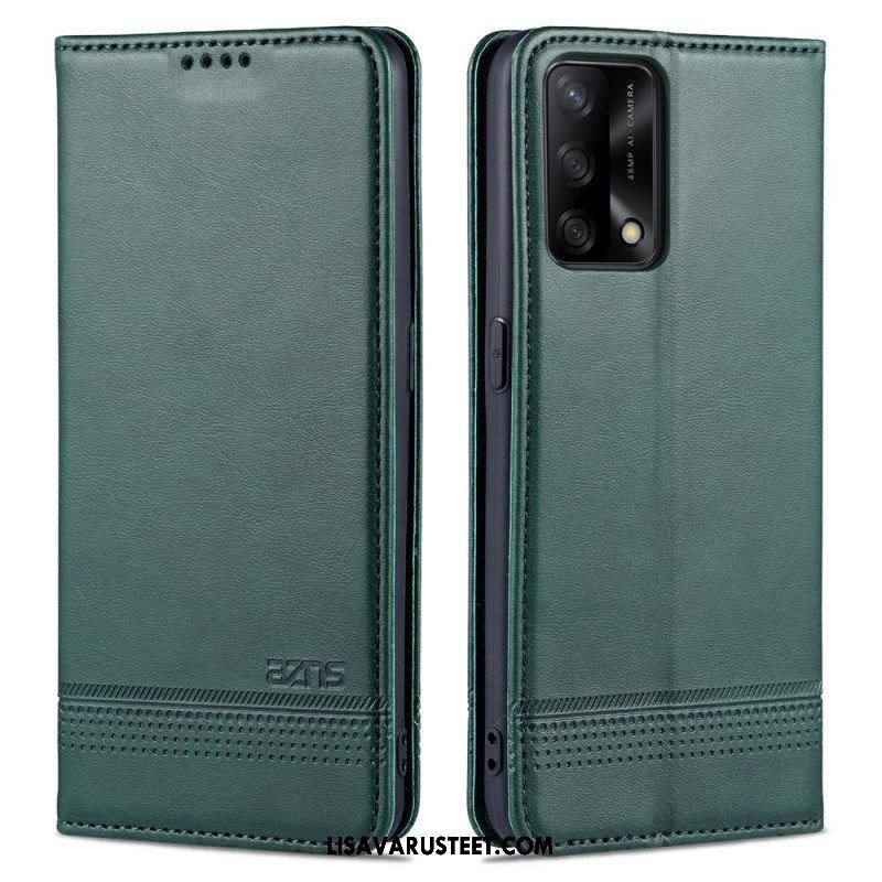 Puhelinkuoret Oppo A74 4G Kotelot Flip Azns Keinonahkaa