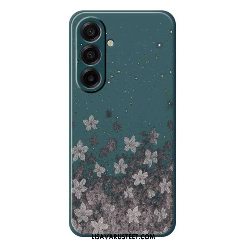 Puhelinkuoret Samsung Galaxy A17 4g / 5g Harmaa Kukkakuvio