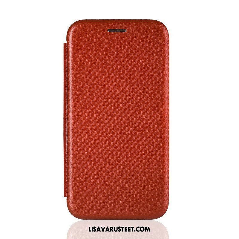 Puhelinkuoret Samsung Galaxy A42 5G Kotelot Flip Hiilikuitu