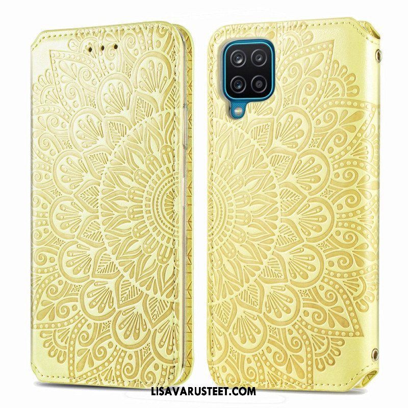 Puhelinkuoret Samsung Galaxy M12 / A12 Kotelot Flip Mandala