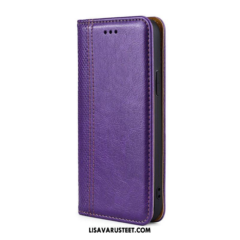 Puhelinkuoret Samsung Galaxy M32 Kotelot Flip Vintage Nahkatyyli