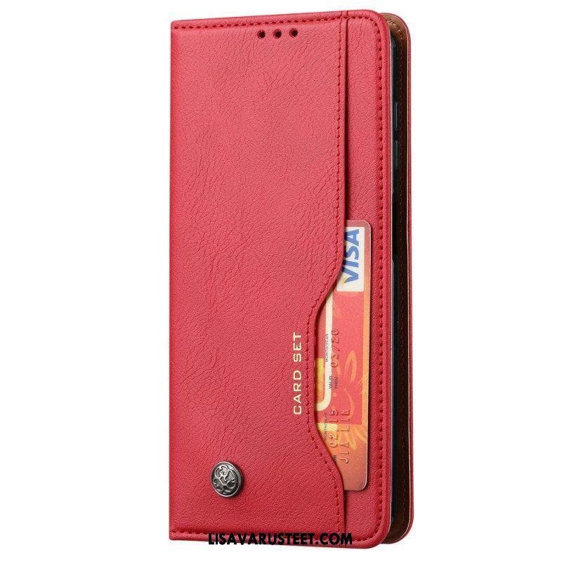 Puhelinkuoret Samsung Galaxy S23 5G Kotelot Flip Keinonahkainen Korttikotelo