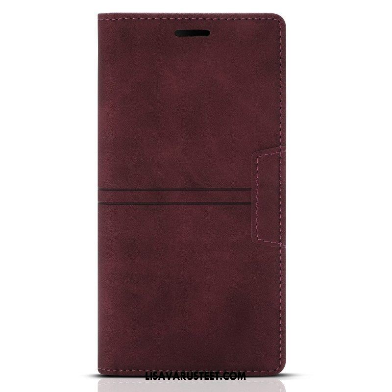 Puhelinkuoret Samsung Galaxy S23 5G Kotelot Flip Tyylikäs Nahkaompelumagneettinen Lukko