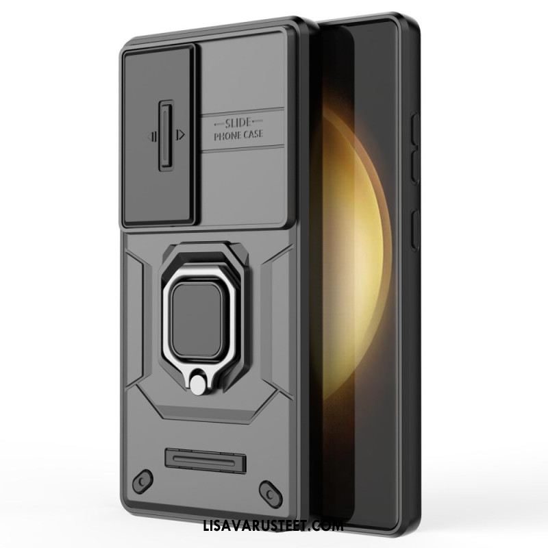 Puhelinkuoret Samsung Galaxy S25 Ultra 5g Kestävä Rengas Linssinsuojalla