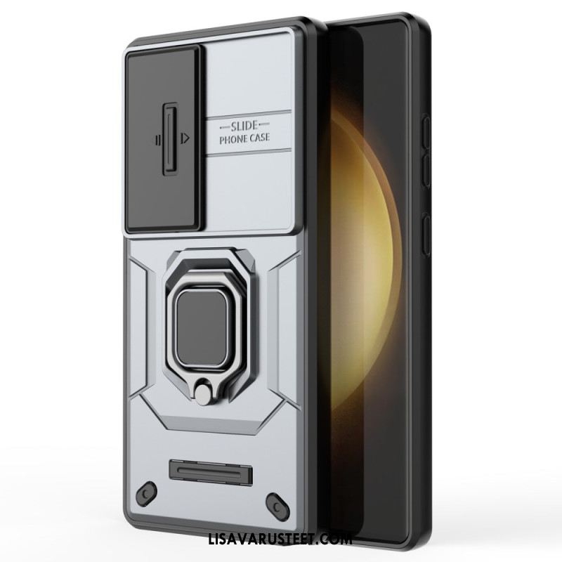 Puhelinkuoret Samsung Galaxy S25 Ultra 5g Kestävä Rengas Linssinsuojalla