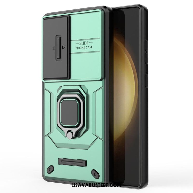 Puhelinkuoret Samsung Galaxy S25 Ultra 5g Kestävä Rengas Linssinsuojalla