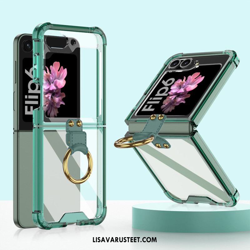 Puhelinkuoret Samsung Galaxy Z Flip 7 Fe Läpinäkyvä Sormusteline Gkk