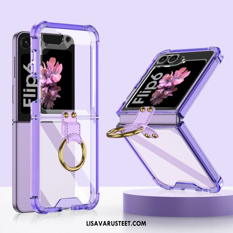 Puhelinkuoret Samsung Galaxy Z Flip 7 Fe Läpinäkyvä Sormusteline Gkk