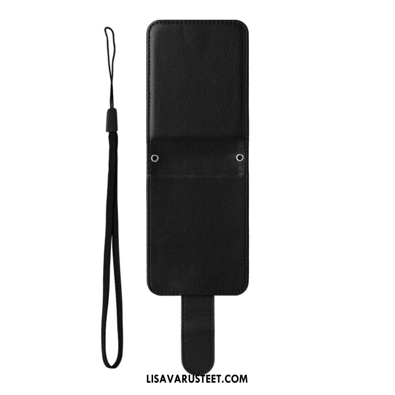 Puhelinkuoret Samsung Galaxy Z Flip 7 Fe Nahkakuvioinen Korttikotelo