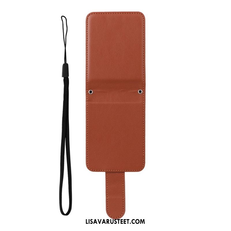 Puhelinkuoret Samsung Galaxy Z Flip 7 Fe Nahkakuvioinen Korttikotelo